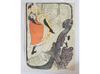 Jane Avril Toulouse Lautrec Poster