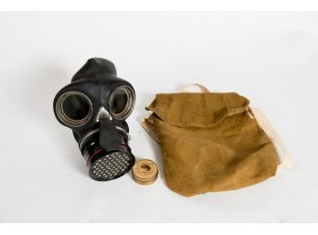 British Civilian Number 4 Gas Mask And  Pouch