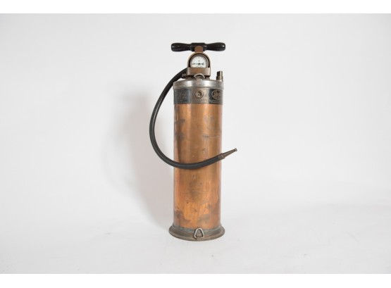 Vintage Pyrene Copper Fire Extinguisher
