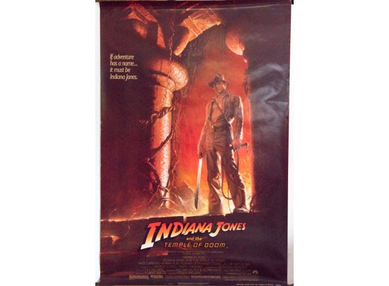 1984 Indiana Jones And The Temple Of Doom Movie Poster