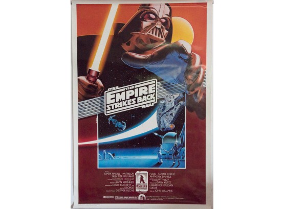 1990 Star Wars Empire Strikes Back Movie Poster
