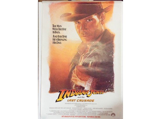 1989 Indiana Jones And The Last Crusade Movie Poster