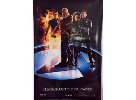2005 Fantastic 4 Double Sided Movie Poster