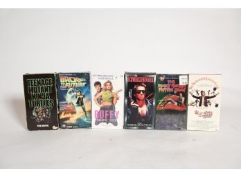 Lot Of 6 VHS Including Teenage Mutant Ninja Turtles, Back To The Future, Rocky Horror Picture Show