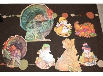 Lot Of Thanksgiving Paper Decorations
