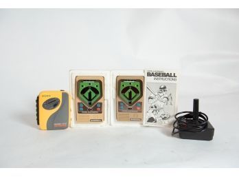 1978 Mattel Electronics Baseball Game, Sony Walkman And Atari Controller