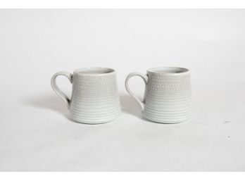 Pair Of 4' Prima Design Stoneware Mugs