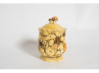 9.5' Fred Roberts Co Mushroom Ceramic Cannister