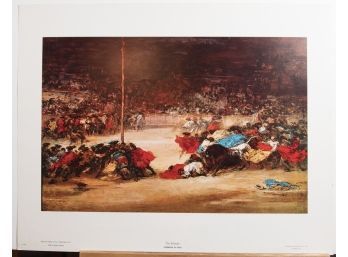'The Bullfight' Attributed To Goya Print