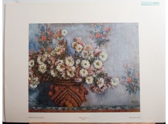 'Chrysanthemum' By Monet Print