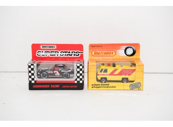 1989 And 1990 Matchbox Foam Unit And Goodwrench Racing Die Cast