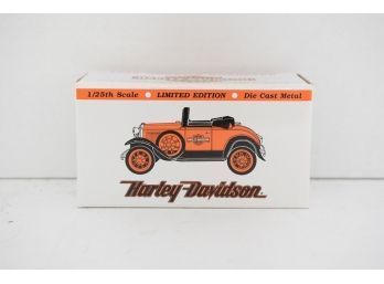 SpecCast 1929 Model A Roadster Harley Davidson Coin Bank 1/25 Scale