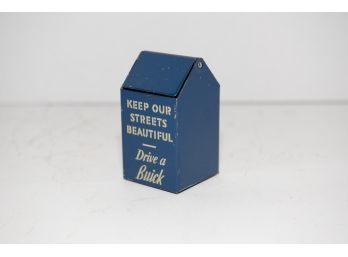 'keep Our Streets Beautiful' Buick Advertising Trash Can 3.75'