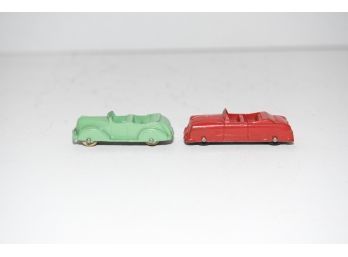 1940s Tootsie Toys Open Touring #232 And Red Coupe