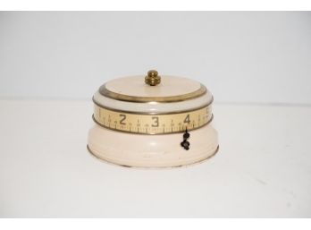 1930s Art Deco Rotary Mystery Tape Measure Clock