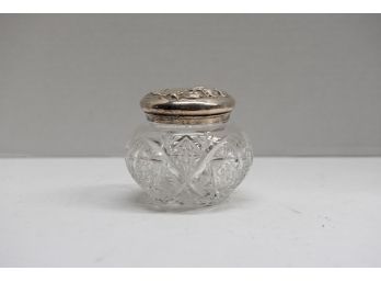 4' Nouveau Crystal Dresser Jar