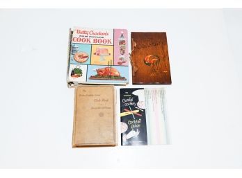 Vintage Cookbook And Cocktails Mixers Recipe Books