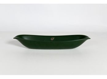 17.5' Hyalyn Green Oval Dish #348