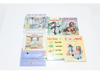 Lot Of Childrens Books Including Tom And Jerry Coloring Book