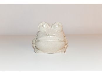 5.5' Ceramic Bisque Smiling Frog Planter