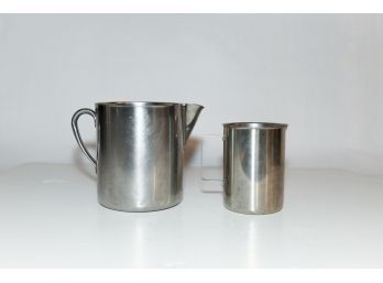 8' Stainless Steel Water Pitchers Including US Legion