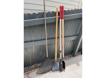 Lot Of Garden Tools Including True Temper Post Hole Diggers