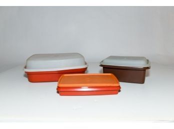 Vintage Tupperware Rectangle Storage Containers