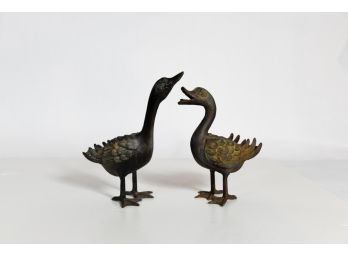 11' Vintage Toyo Metal Ducks