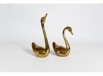 Vintage Brass Swans 9'-12'