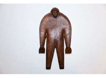 14' Six Thousand Years Of Receptacles Wooden Man Tray