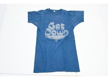 Vintage Small Cotton T Shirt 'Get Down'
