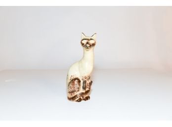9'Ceramic Painted Cat Siamese