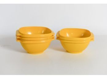 Vintage Tupperware Bright Yellow Large Storage Bowls (no Lids)