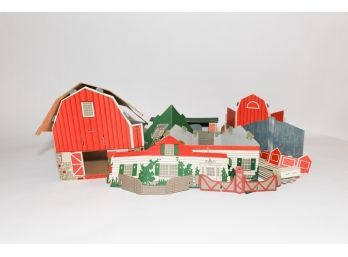Cardboard Farmhouse Display Set