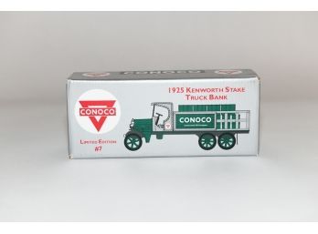 1993 ERTL Conoco 1925 Kenworth Stake Truck Bank #7