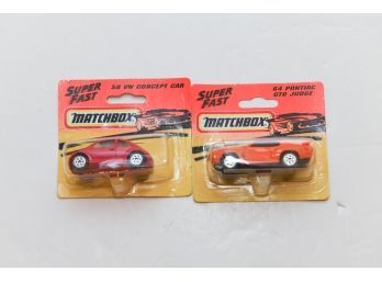 1995 Matchbox Super Fast VW And Pontiac GTO Judge