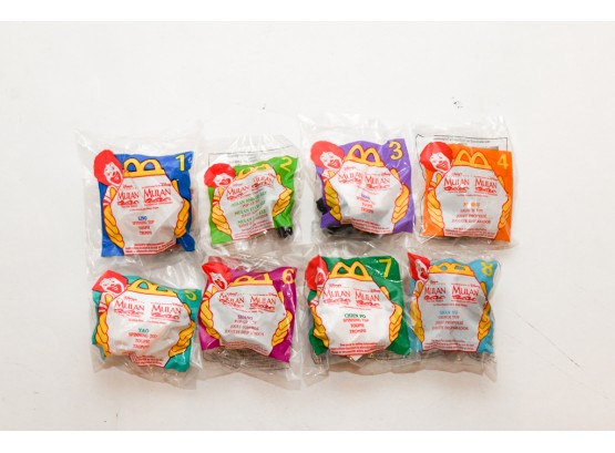 1998 Mulan McDonalds Happy Meal Toy Set 1-8