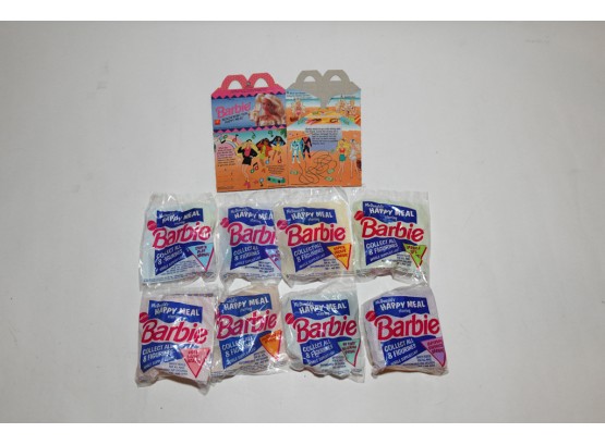 1991 Barbie McDonalds Happy Meal Toy Set 1-8 And Box