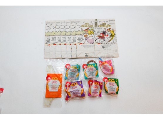 1997 Peter Pan McDonalds Happy Meal Toy Set 1-7 And Bags