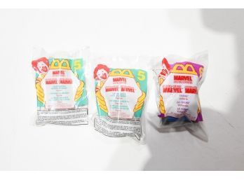 1996 McDonalds Marvel Super Heroes Happy Meal Toys Lot Of 3