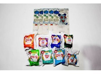 2001 Robo-Chi McDonalds Happy Meal Toys Set 1-8 And Bags