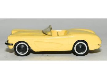 1950s Chevy Corvette Convertible Plastic And Metal Friction Car 6.5'