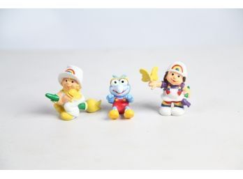 Vintage W Berrie Rainbow Kids And Gonzo PVC Miniature Figurines
