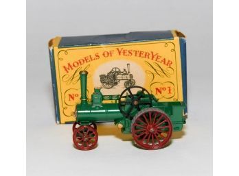 Lesney Models Of Yesteryear Allchin Traction Engine No.1 With Original Box