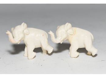 2.5' Set Of Two Small Plastic Elephants