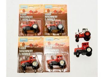 ERTL Farm Machinery Of The World Dies Cast 1/64 Scale And 2 Opened Tractors