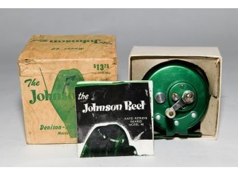 1950s The Johnson Reel Model 140 With New In Original Box