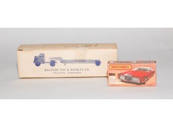 Empty 1978 Matchbox 75 And  Ralstoy Tractor-low Boy Boxes