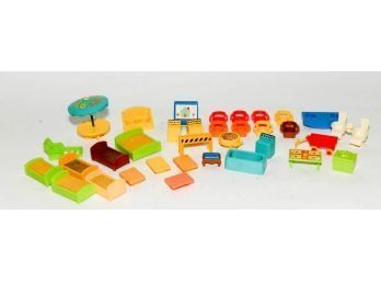 Vintage Fisher-price Assorted Little People Furniture