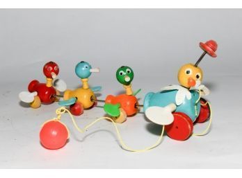 1960s Fisher Price Gabby Goodies Pull Toy
